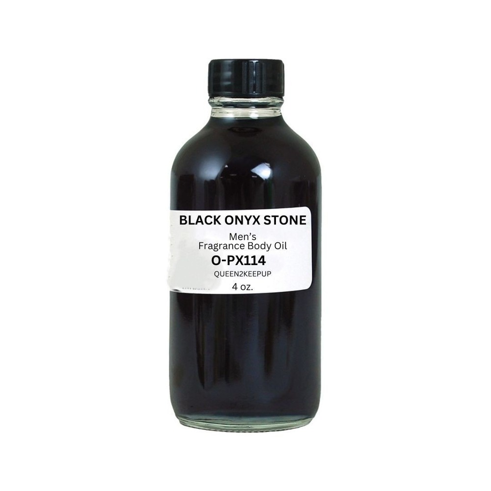 Black Onyx Stone (Men) Body Oil 4 oz Fragrance All Natural Scent